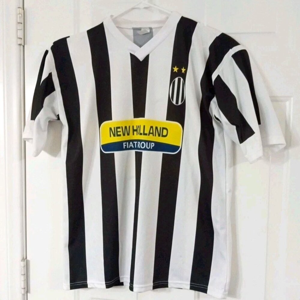 New Holland Fiat Group Juventus #28 Deigo Soccer Jersey Men's XL 100% Polyester